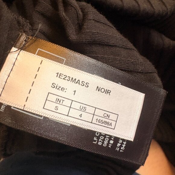 ba&sh Massiva Cutout Ribbed Top black size S small jersey rib short sleeve - Picture 9 of 10